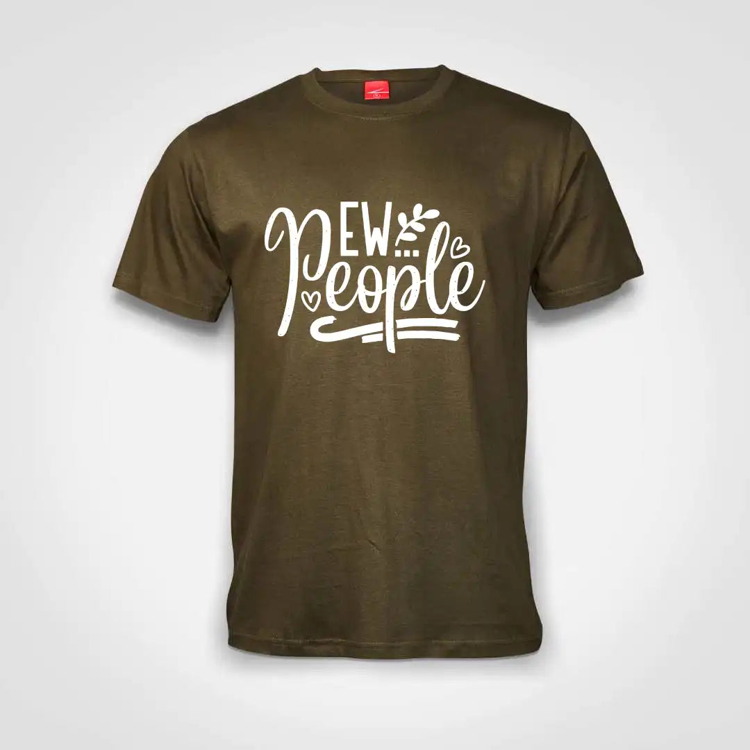 Ew People Cotton T-Shirt Olive IZZIT APPAREL