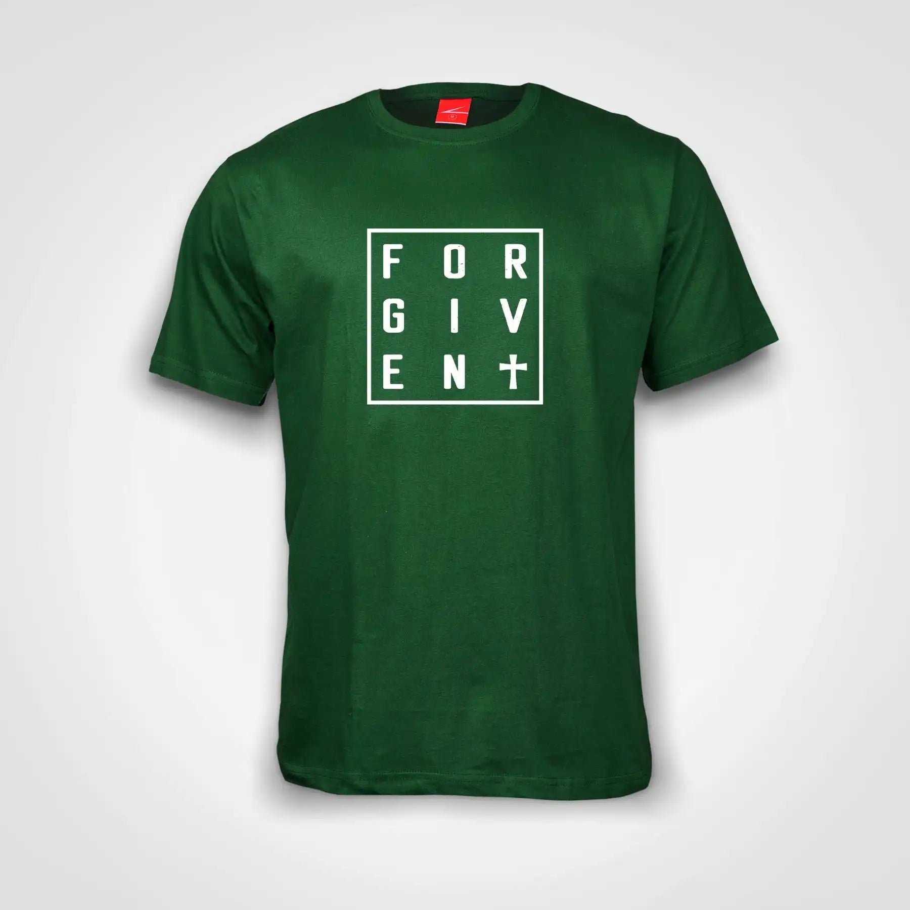 Forgiven Cotton T-Shirt Bottle Green IZZIT APPAREL