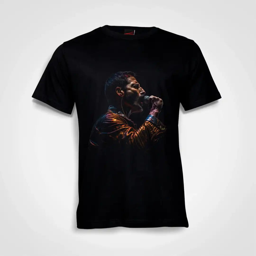 Freddy Mercury Cotton T-Shirt Black IZZIT APPAREL