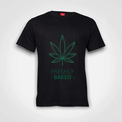 Freshly Baked Cotton T-Shirt Black IZZIT APPAREL