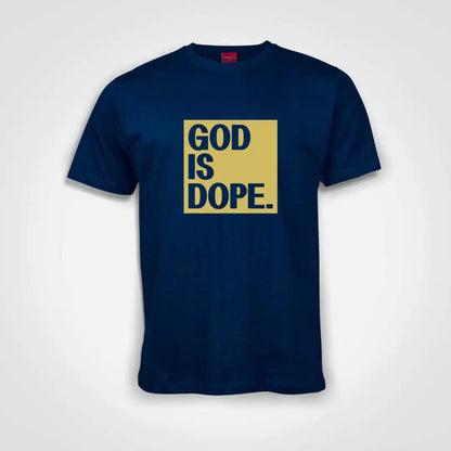 God Is Dope Cotton T-Shirt Royal Blue IZZIT APPAREL