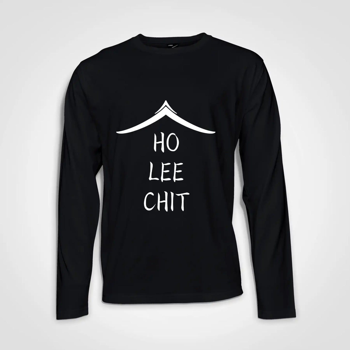 Ho Lee Chit Long Sleeve Heavy Weight T-shirt Black IZZIT APPAREL
