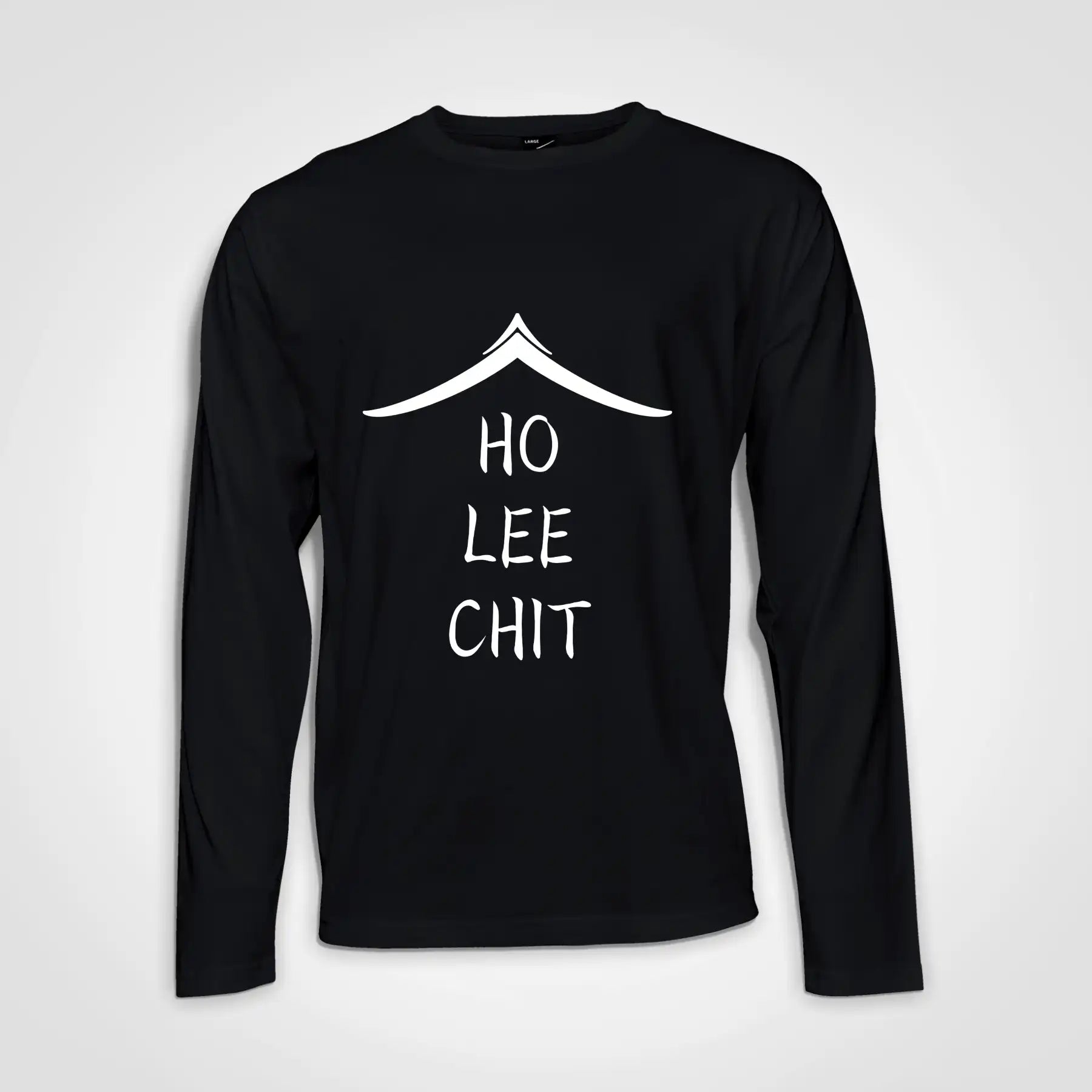 Ho Lee Chit Long Sleeve Heavy Weight T-shirt Black IZZIT APPAREL