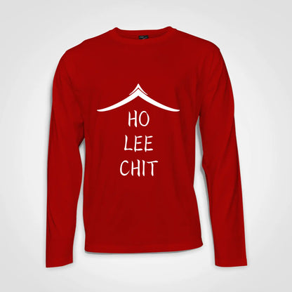 Ho Lee Chit Long Sleeve Heavy Weight T-shirt Red IZZIT APPAREL