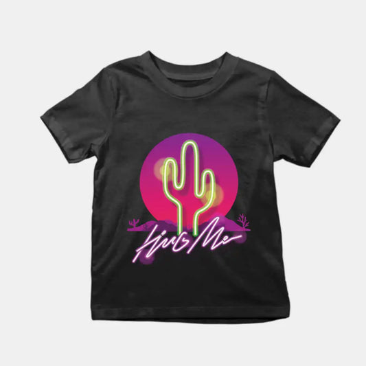 Hug Me Kids T-Shirt Black IZZIT APPAREL