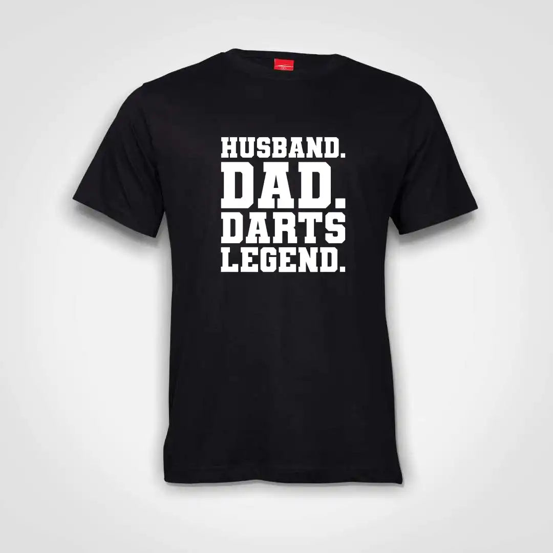 Husband Dad Darts Legend Cotton T-Shirt
