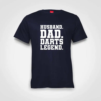 Husband Dad Darts Legend Cotton T-Shirt