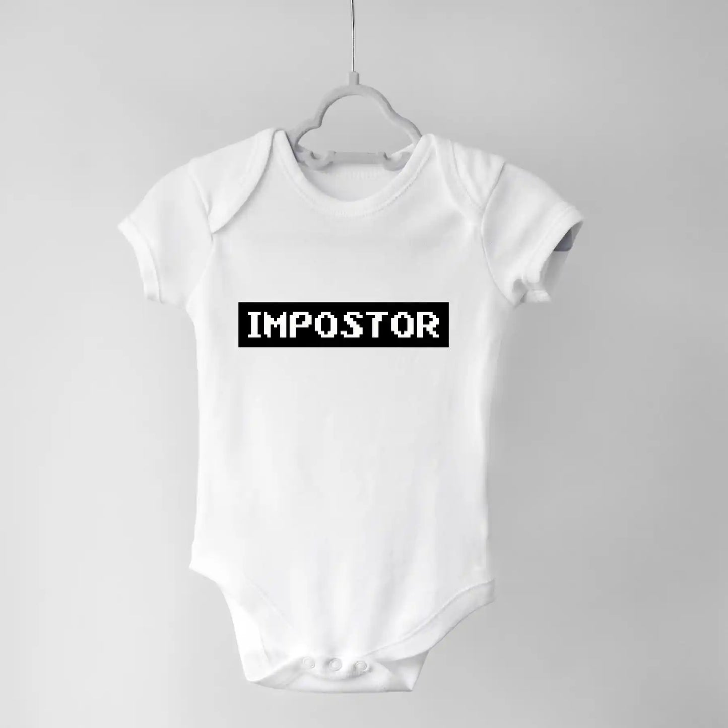 Impostor Babygrow White IZZIT APPAREL