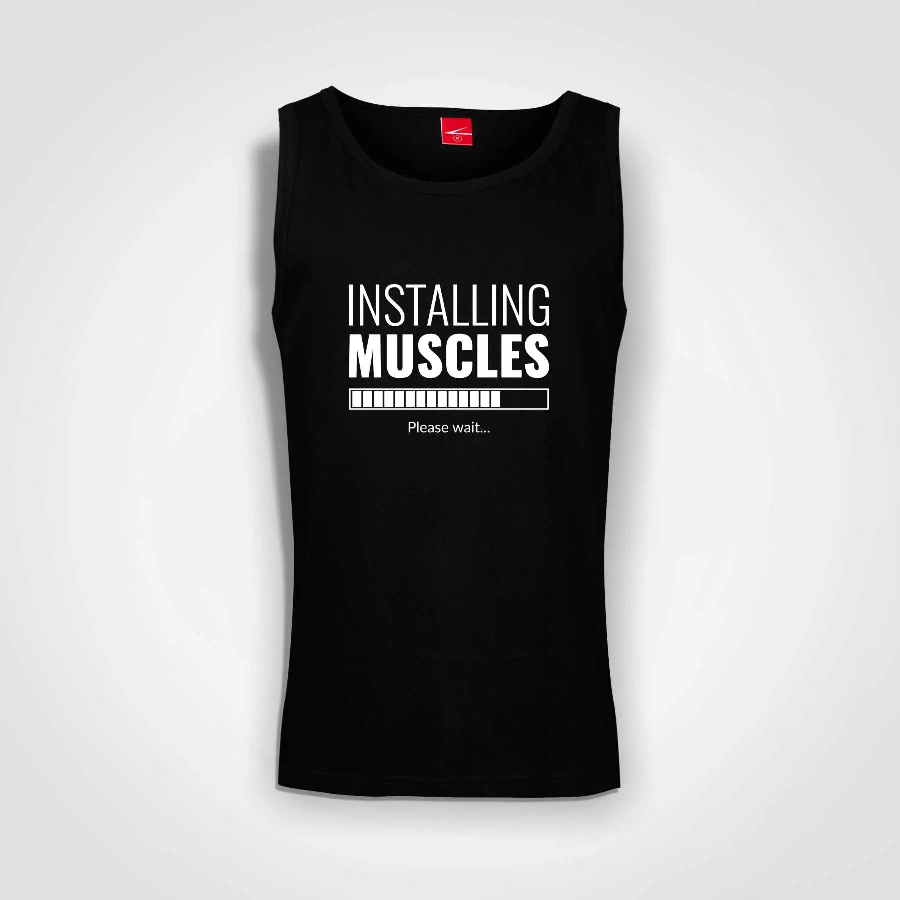 Installing Muscles Men's Tank Black IZZIT APPAREL