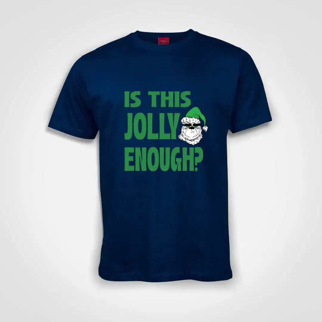 Is This Jolly Enough Cotton T-Shirt Royal Blue IZZIT APPAREL
