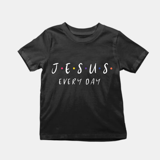Jesus Everyday Kids T-Shirt Black IZZIT APPAREL