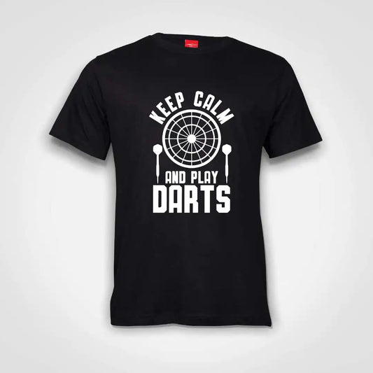 Keep Calm And Play Darts Cotton T-Shirt