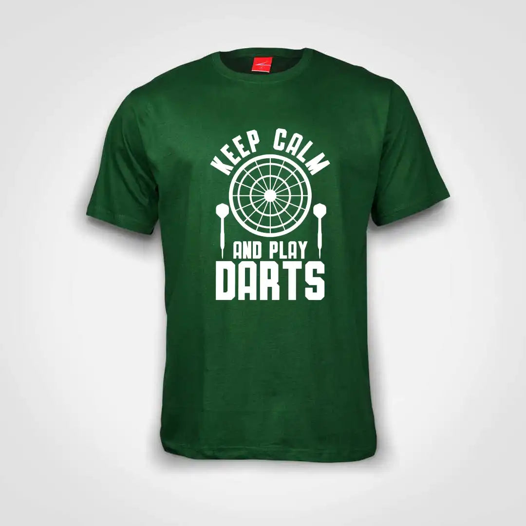 Keep Calm And Play Darts Cotton T-Shirt