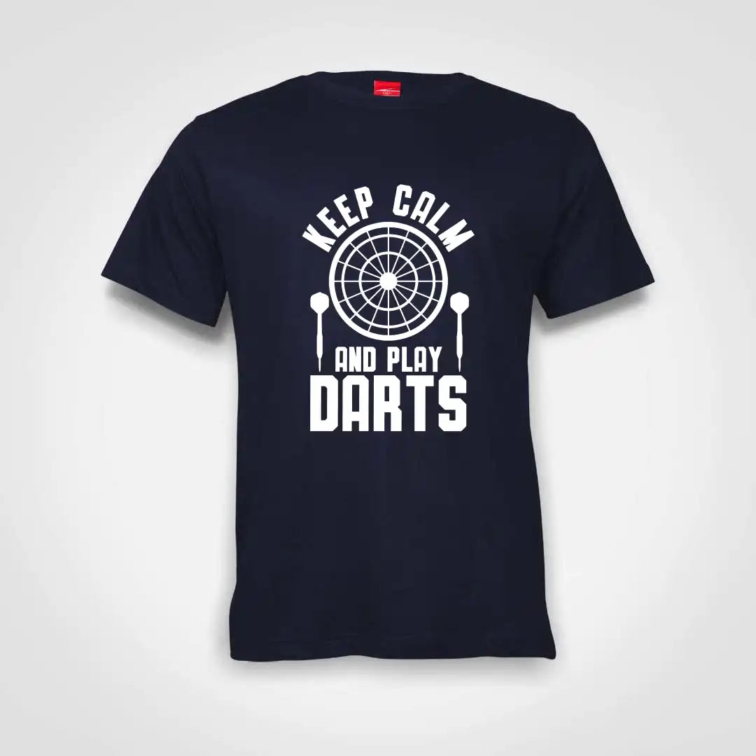 Keep Calm And Play Darts Cotton T-Shirt