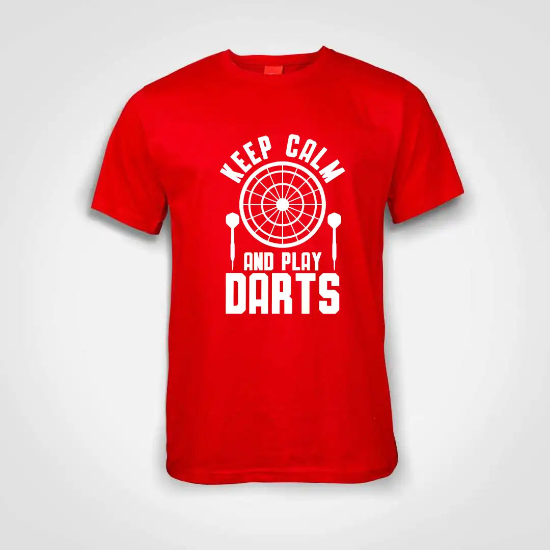 Keep Calm And Play Darts Cotton T-Shirt