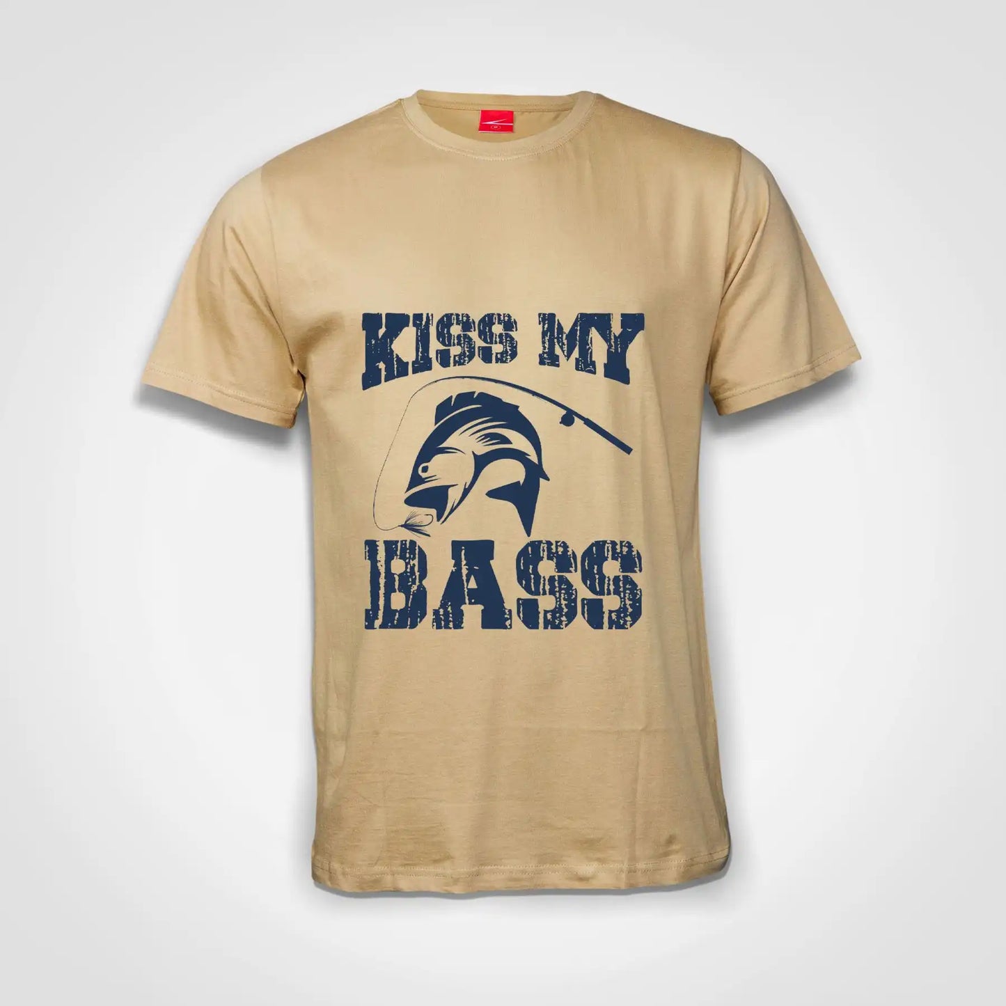 Kiss My Bass Cotton T-Shirt Natural IZZIT APPAREL