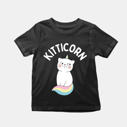 Kitticorn Kids T-Shirt Black IZZIT APPAREL