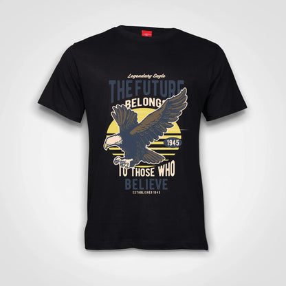 Legendary Eagle Cotton T-Shirt Black IZZIT APPAREL