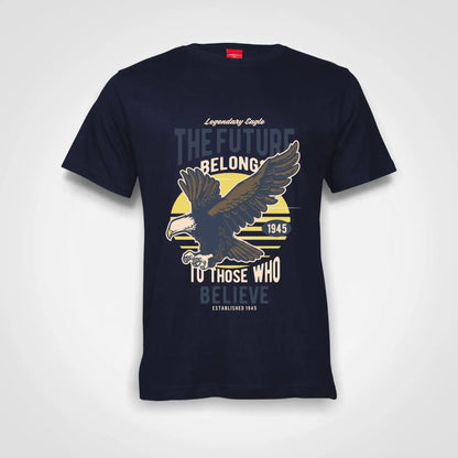 Legendary Eagle Cotton T-Shirt Navy IZZIT APPAREL