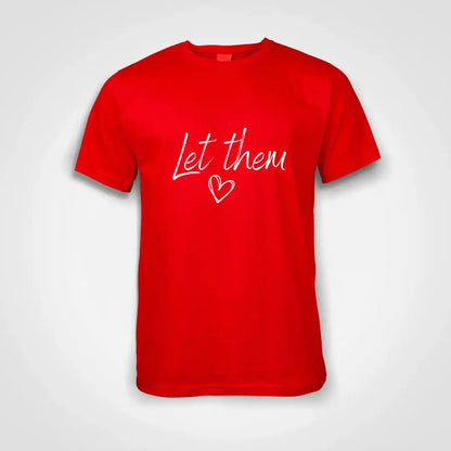 Let Them Cotton T-Shirt Red IZZIT APPAREL