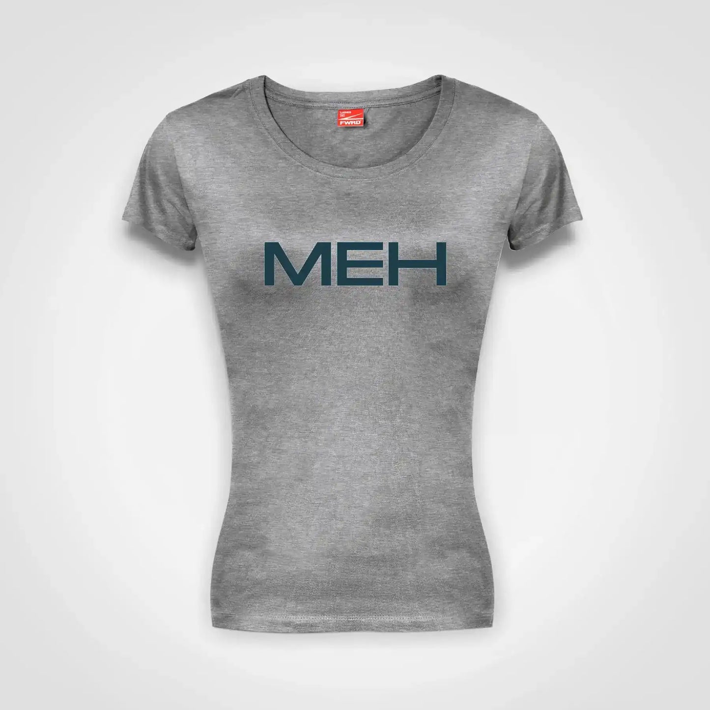 MEH Ladies Fitted T-Shirt Grey-Melange IZZIT APPAREL