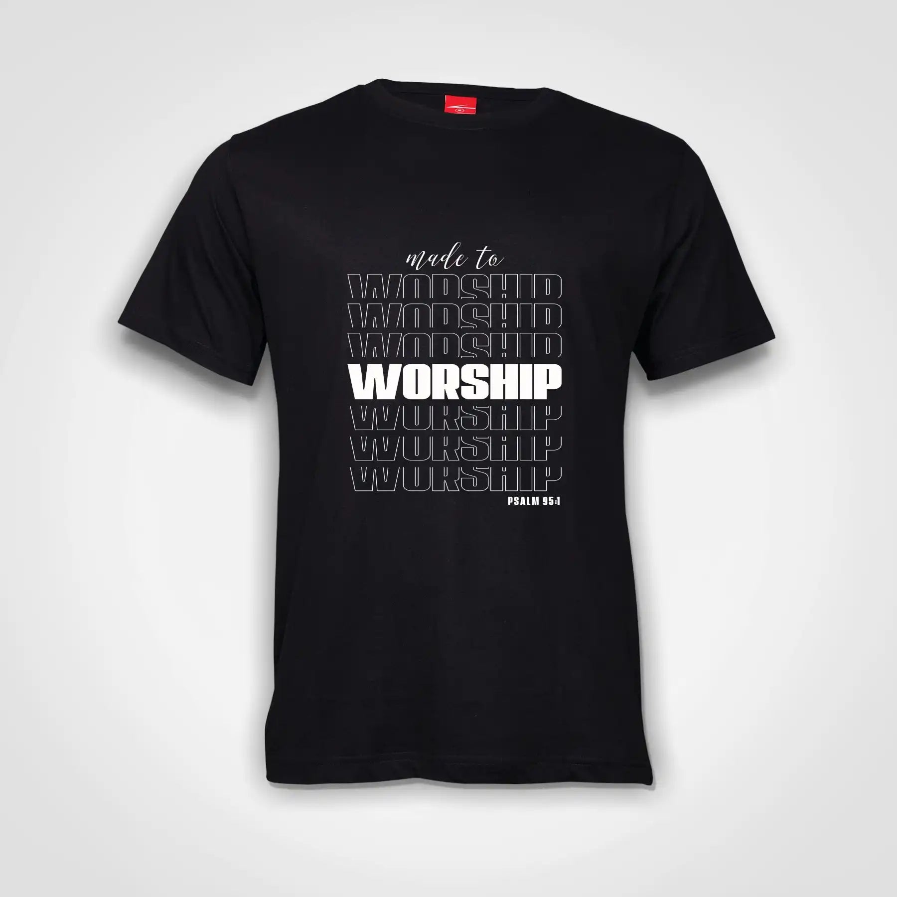 Made To Worship Cotton T-Shirt Black IZZIT APPAREL