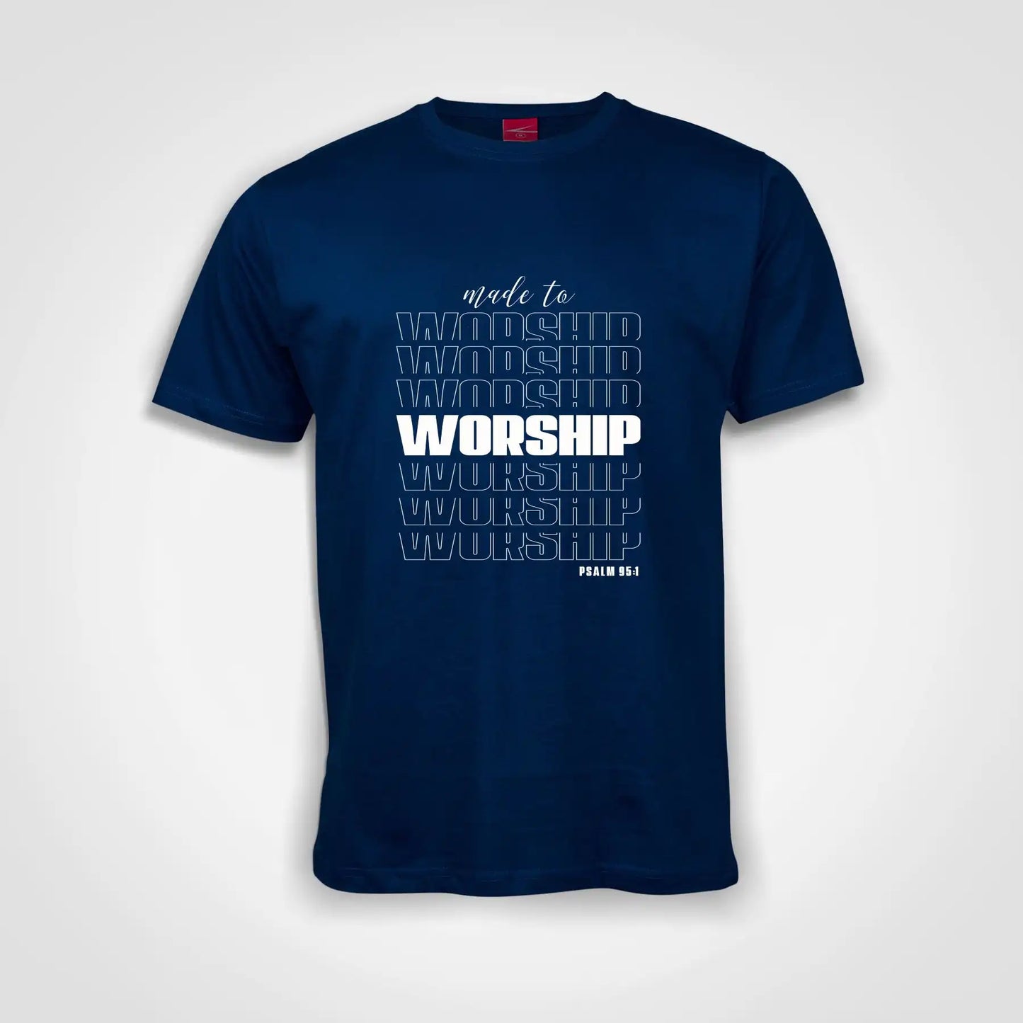 Made To Worship Cotton T-Shirt Royal Blue IZZIT APPAREL