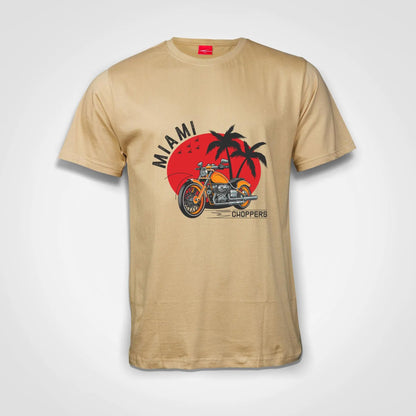 Miami Choppers Cotton T-Shirt Natural IZZIT APPAREL