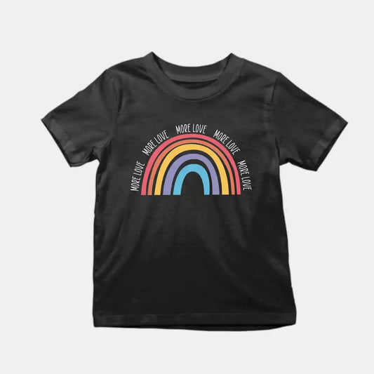 More Love Kids T-Shirt Black IZZIT APPAREL