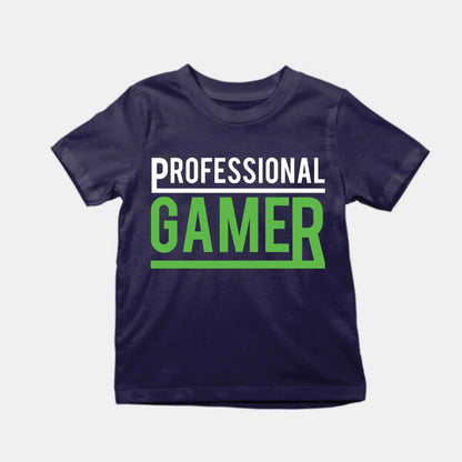 Professional Gamer Kids Cotton T-Shirt Navy IZZIT APPAREL