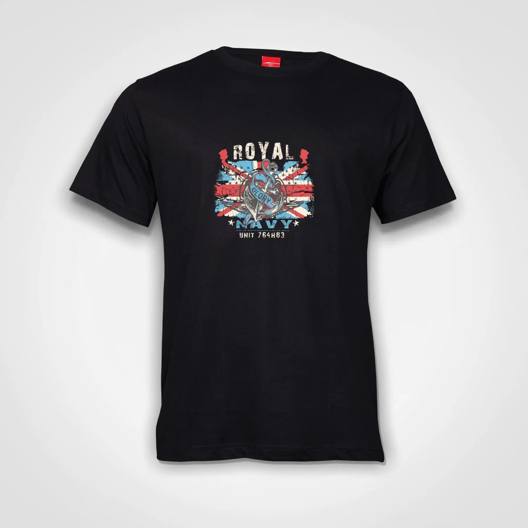 Royal Navy Cotton T-Shirt Black IZZIT APPAREL