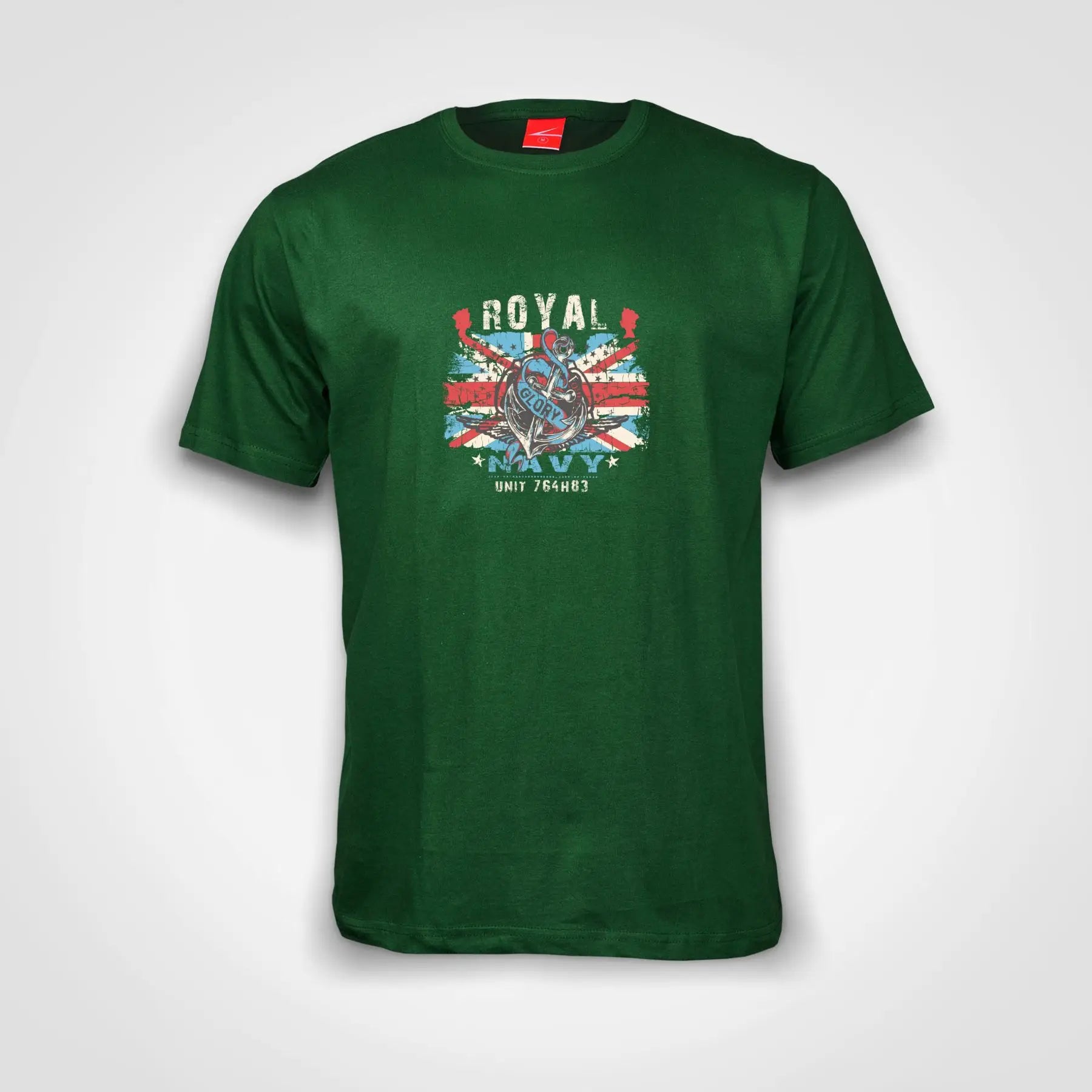 Royal Navy Cotton T-Shirt Bottle Green IZZIT APPAREL