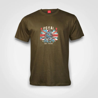 Royal Navy Cotton T-Shirt Olive IZZIT APPAREL
