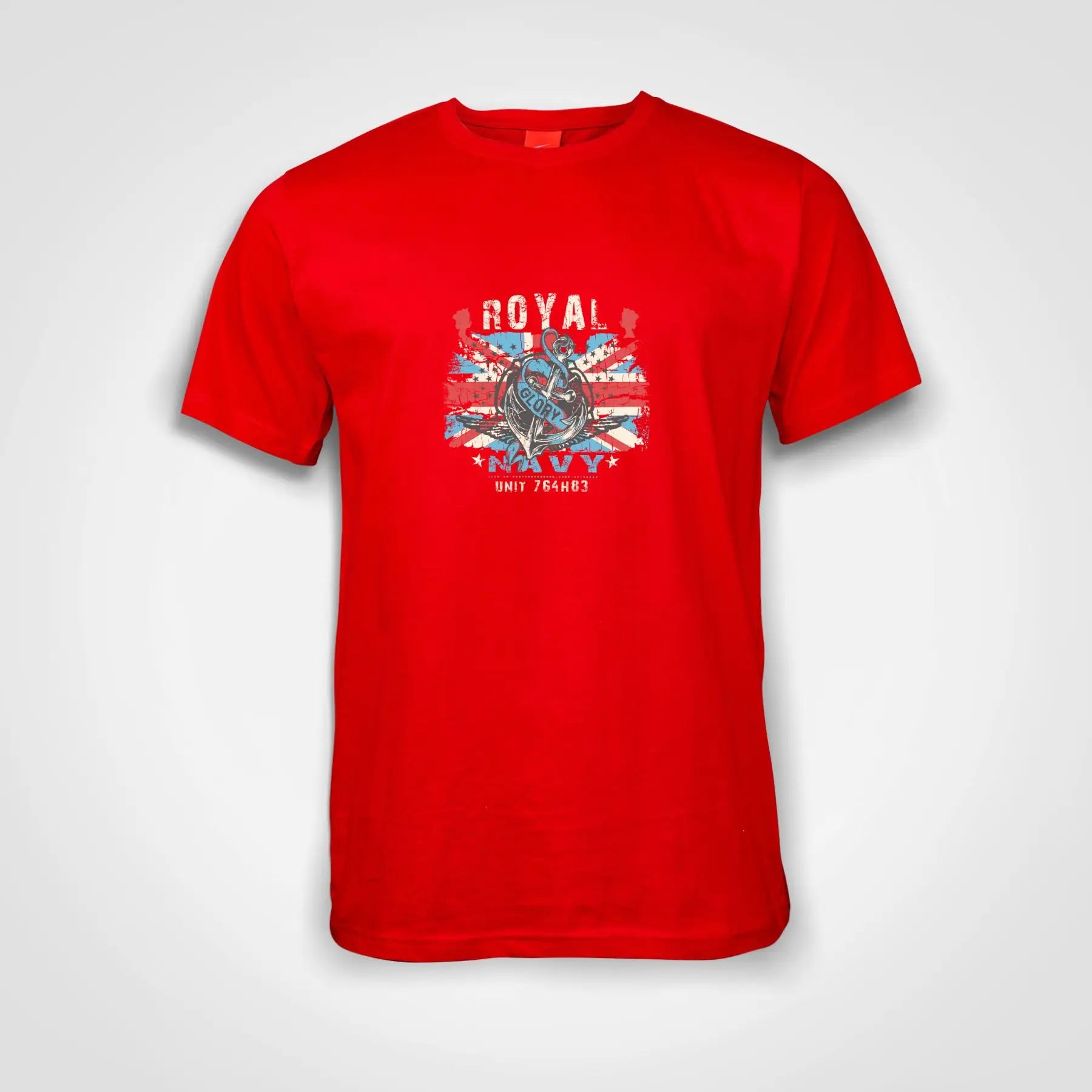 Royal Navy Cotton T-Shirt Red IZZIT APPAREL