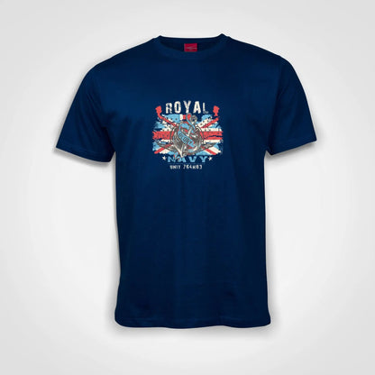 Royal Navy Cotton T-Shirt Royal Blue IZZIT APPAREL