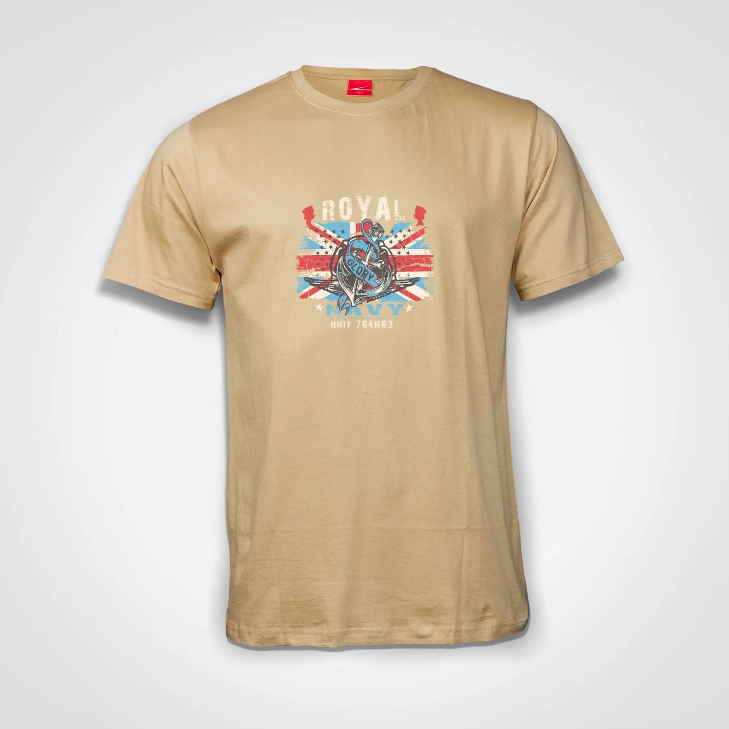 Royal Navy Cotton T-Shirt Natural IZZIT APPAREL