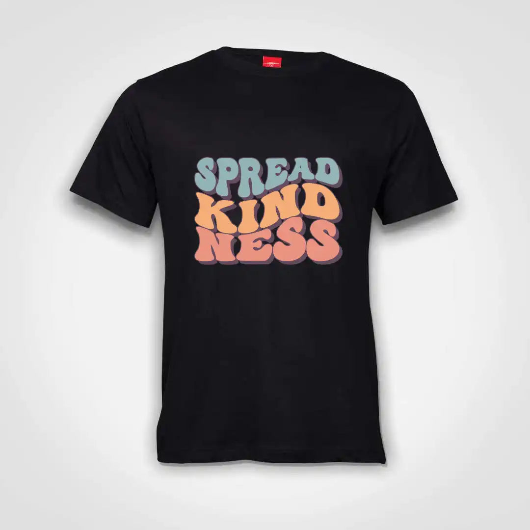 Spread Kindness Cotton T-Shirt Black IZZIT APPAREL