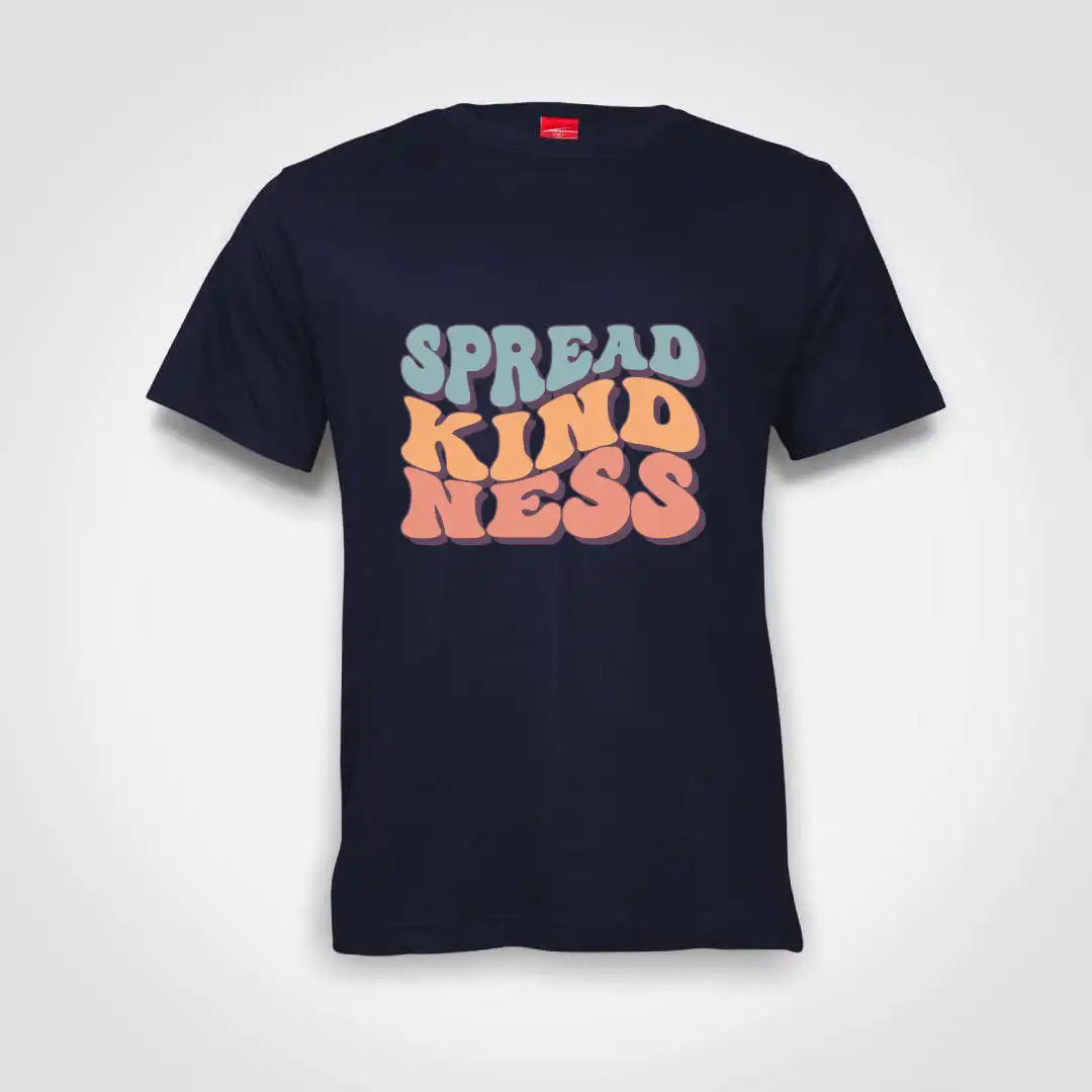 Spread Kindness Cotton T-Shirt Navy IZZIT APPAREL