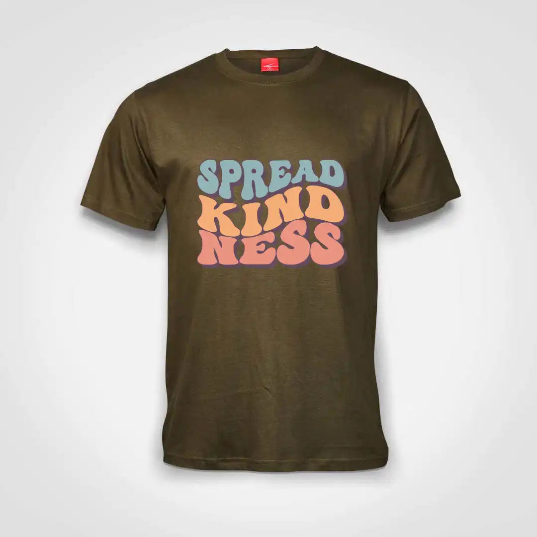 Spread Kindness Cotton T-Shirt Olive IZZIT APPAREL