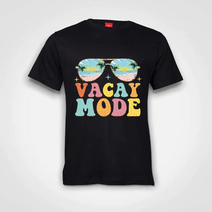 Sunglasses Vacay Mode Cotton T-Shirt Black IZZIT APPAREL