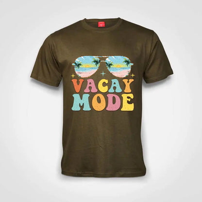 Sunglasses Vacay Mode Cotton T-Shirt Olive IZZIT APPAREL