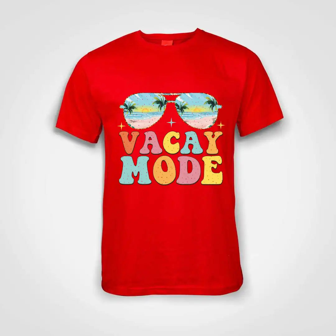 Sunglasses Vacay Mode Cotton T-Shirt Red IZZIT APPAREL