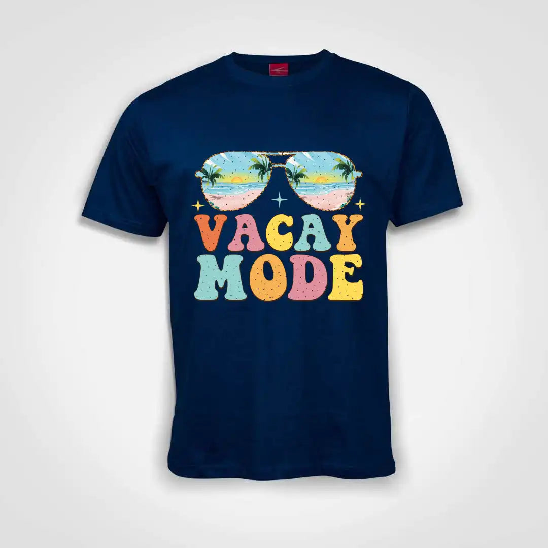 Sunglasses Vacay Mode Cotton T-Shirt Royal Blue IZZIT APPAREL