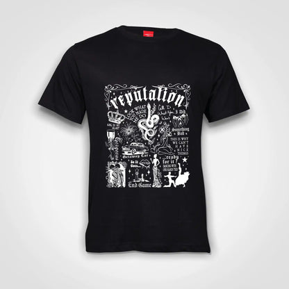 Reputation Album Cotton T-Shirt Black IZZIT APPAREL