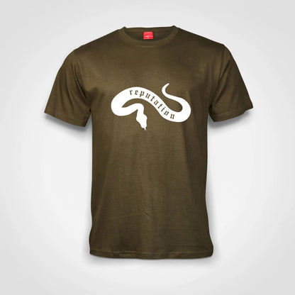 Reputation Snake Cotton T-Shirt Olive IZZIT APPAREL