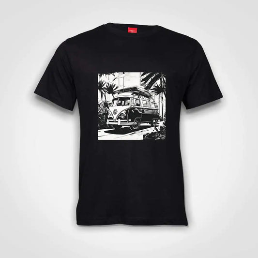 The Kombi Life Cotton T-Shirt Black IZZIT APPAREL