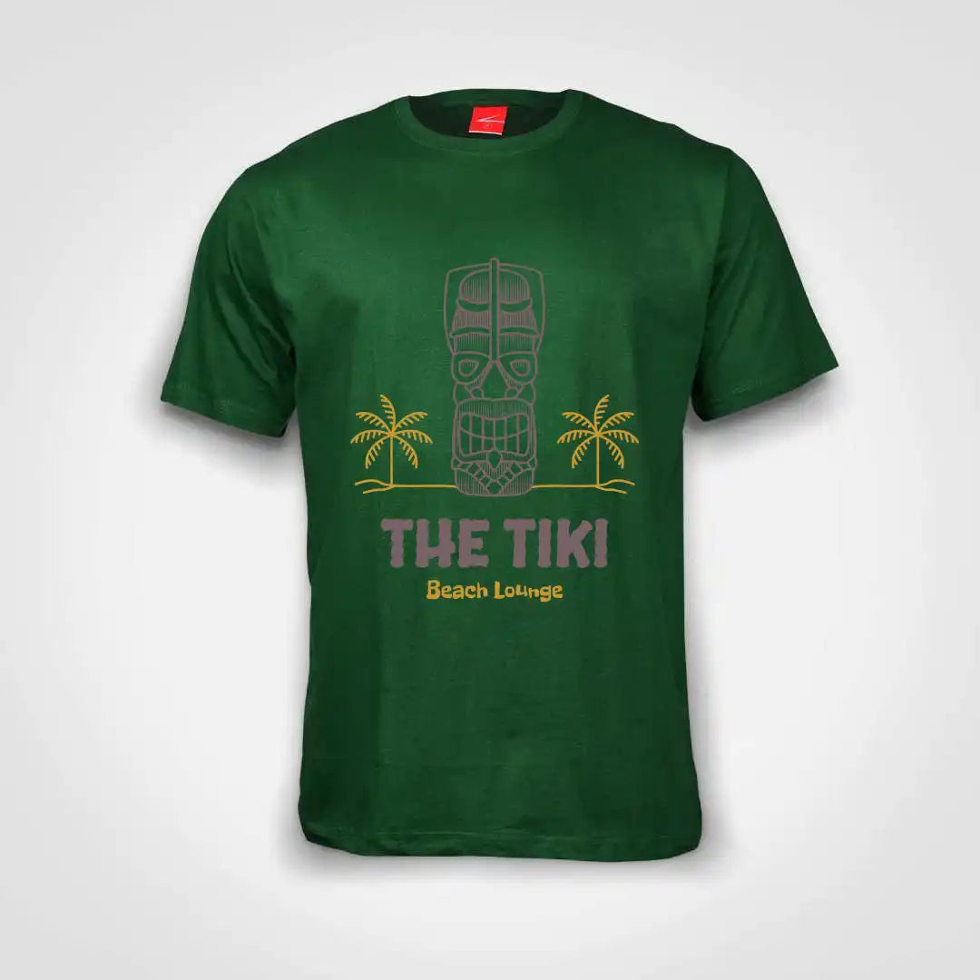 The Tiki Cotton T-Shirt Bottle Green IZZIT APPAREL