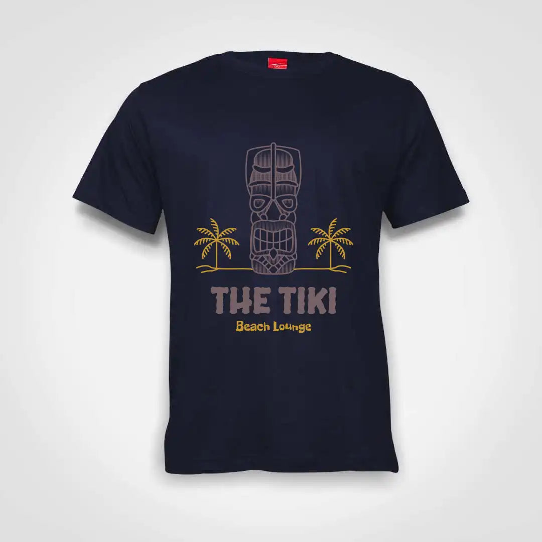 The Tiki Cotton T-Shirt Navy IZZIT APPAREL