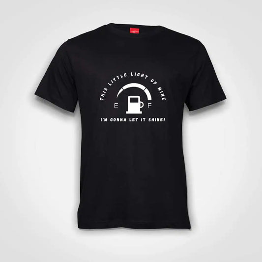 This Little Light of Mine Cotton T-Shirt Black IZZIT APPAREL