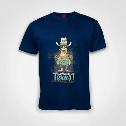 Welcome To Texas Cotton T-Shirt Royal Blue IZZIT APPAREL